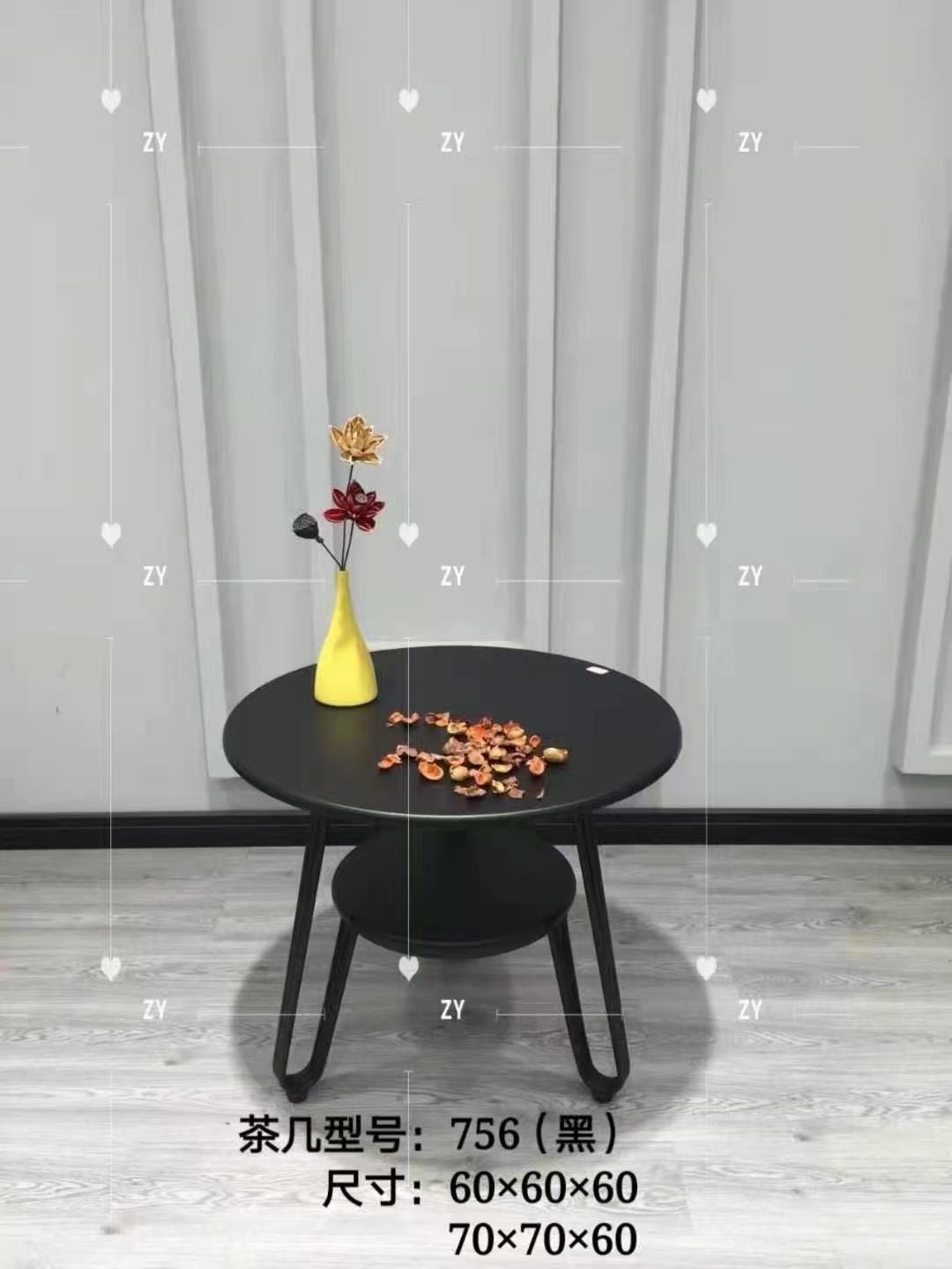吕字家具-实木岩板茶几北欧简约桌子咖啡桌客厅小户型茶桌详情11