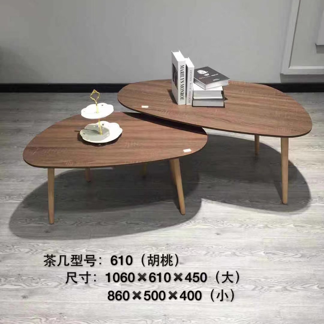 吕字家具-实木岩板茶几北欧简约橡木咖啡桌桌子客厅小户型茶桌BH1L详情7