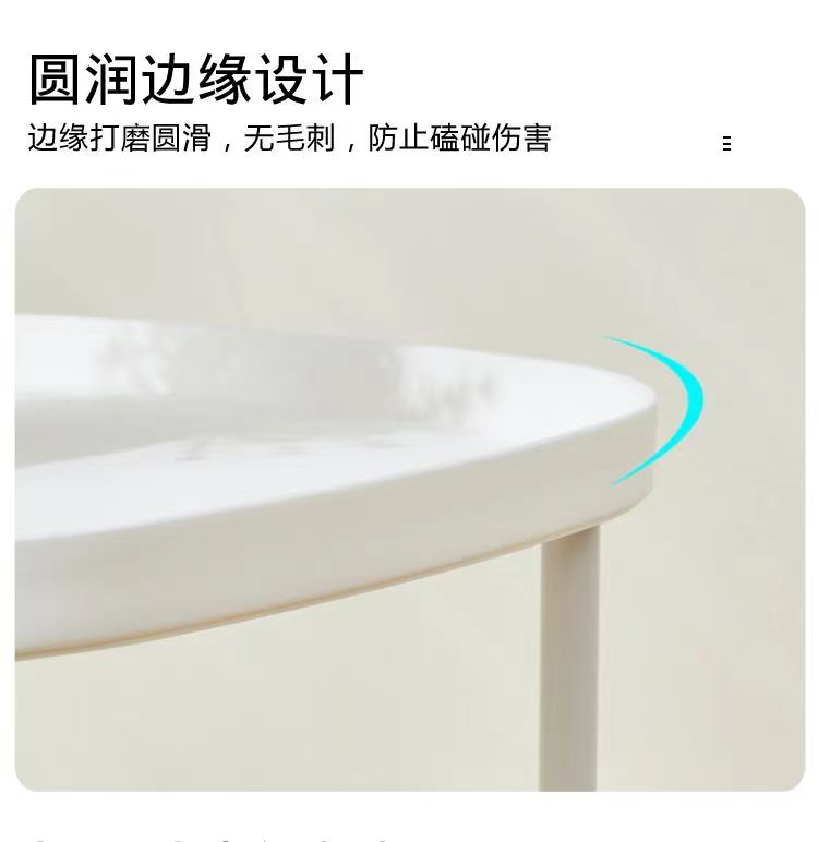 小户型带轮储物柜ins客厅收纳柜零食柜移动边几小茶几北欧床头柜详情8