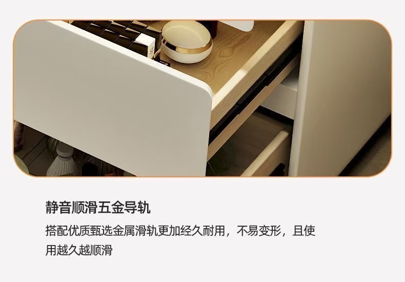 网红梳妆台ins北欧风小户型主卧上档次公主卧室现代简约化妆桌柜氛围灯全实木详情11
