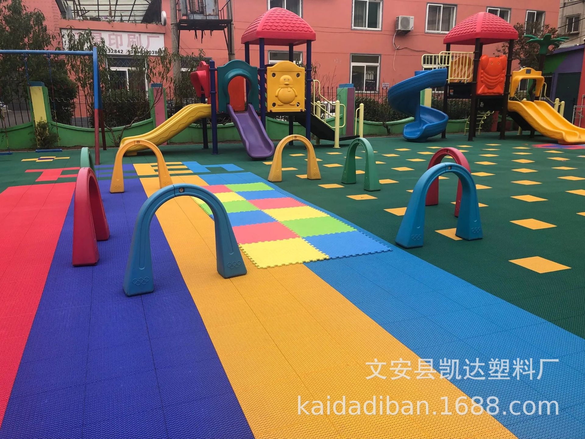 悬浮地板户外篮球场室外幼儿园轮滑悬浮地垫悬浮式拼装运动地板详情28