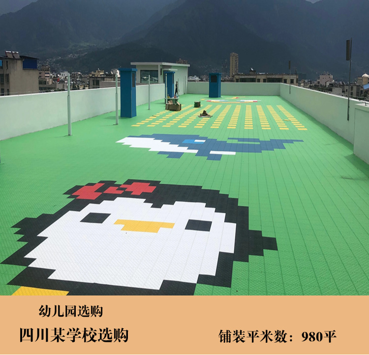 动启莱源头厂家户外篮球场悬浮地板幼儿园操场防滑悬浮拼装地板详情28
