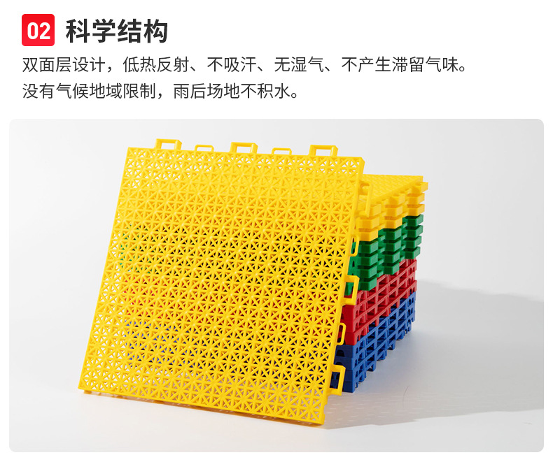 倍康达 悬浮地板 篮球场幼儿园羽毛球场地垫防滑拼装运动地板详情12