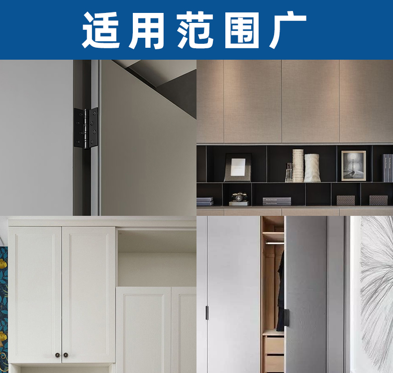 子母合页4寸201不锈钢合页免开槽页木门房门静音排胶缓冲子母合页详情7