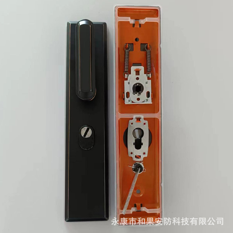 防盗门把手不锈钢防撬拉手家用门锁通用型入户门锁具老式大门把手详情4