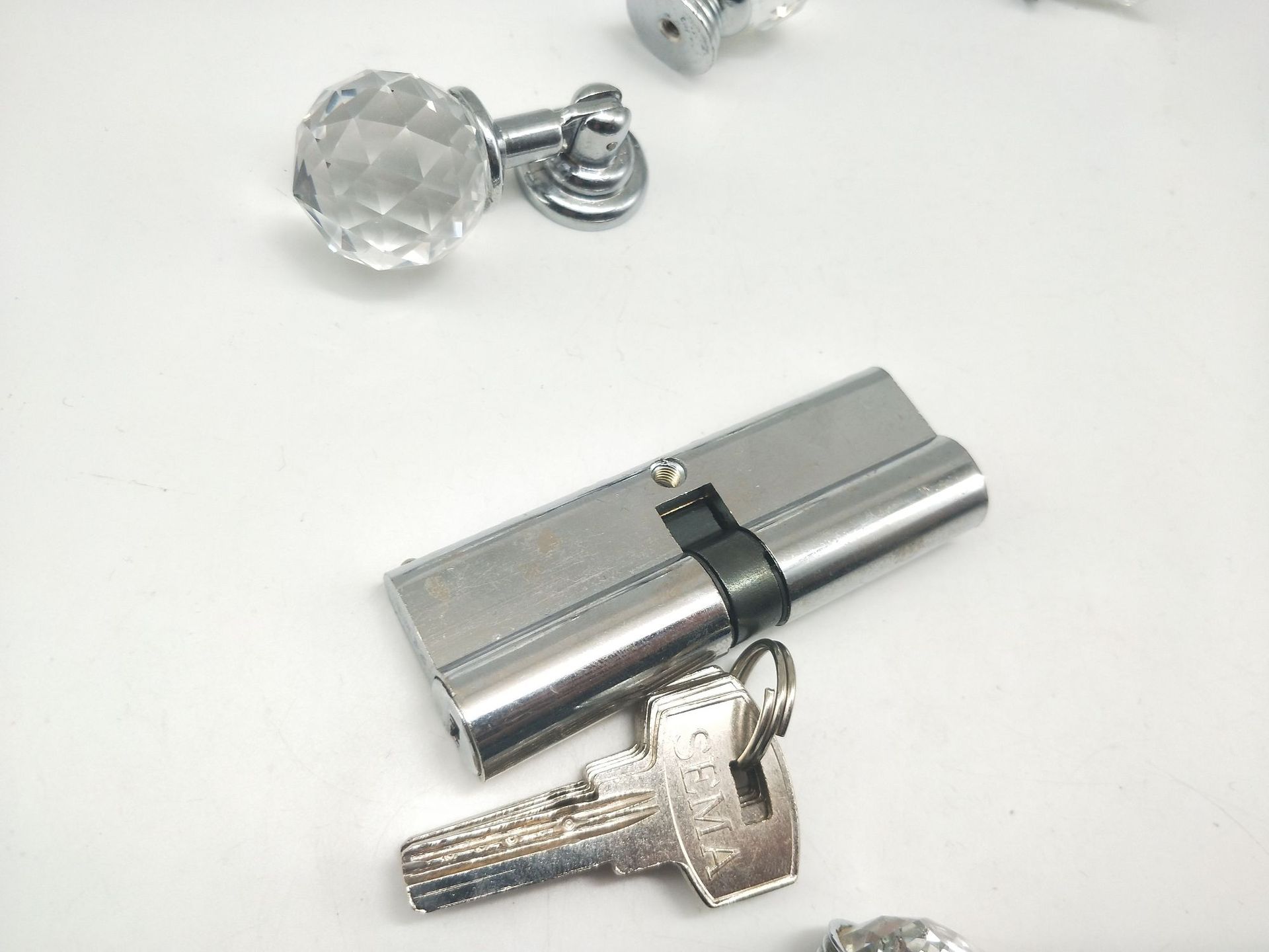 90双开锌合金材质锁芯 配电脑钥匙详情1