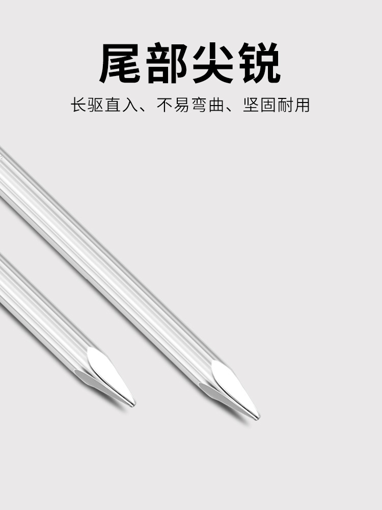 水泥钉木工钉圆钉子钢钉钉子墙钉铁钉洋钉挂钩挂画相框墙壁混凝土详情3