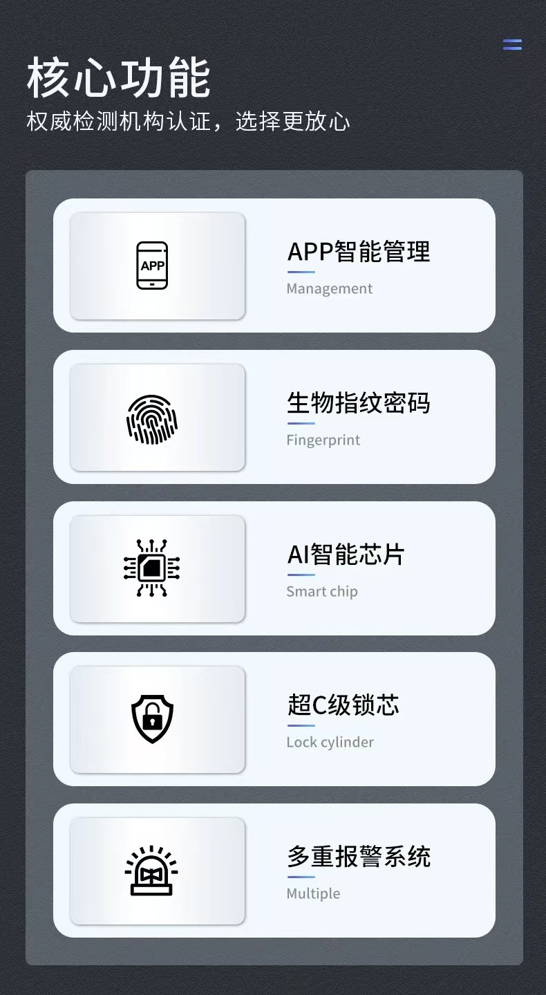 智能锁家用指纹锁防盗门锁密码锁入户门电子锁手机远程密码酒店锁详情8