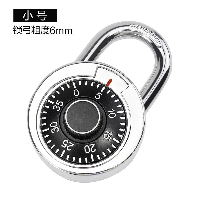 高安全密码锁转盘密码锁健身房锁445mm50mm门锁保险箱锁拉链挂锁详情5