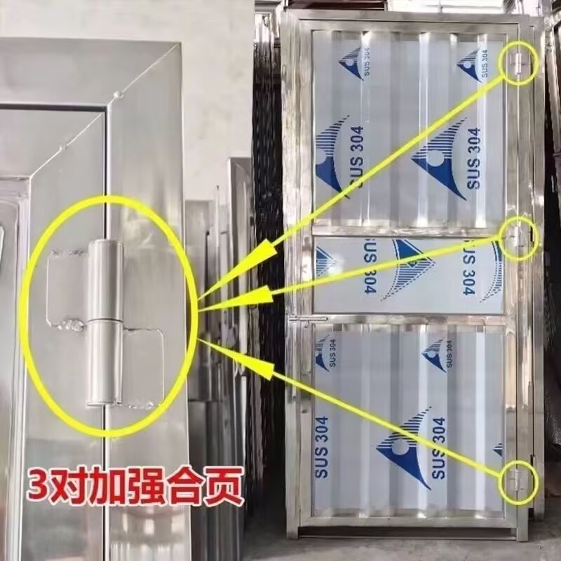 201/304不锈钢防盗门房门出租屋卫生间304不锈钢门详情6