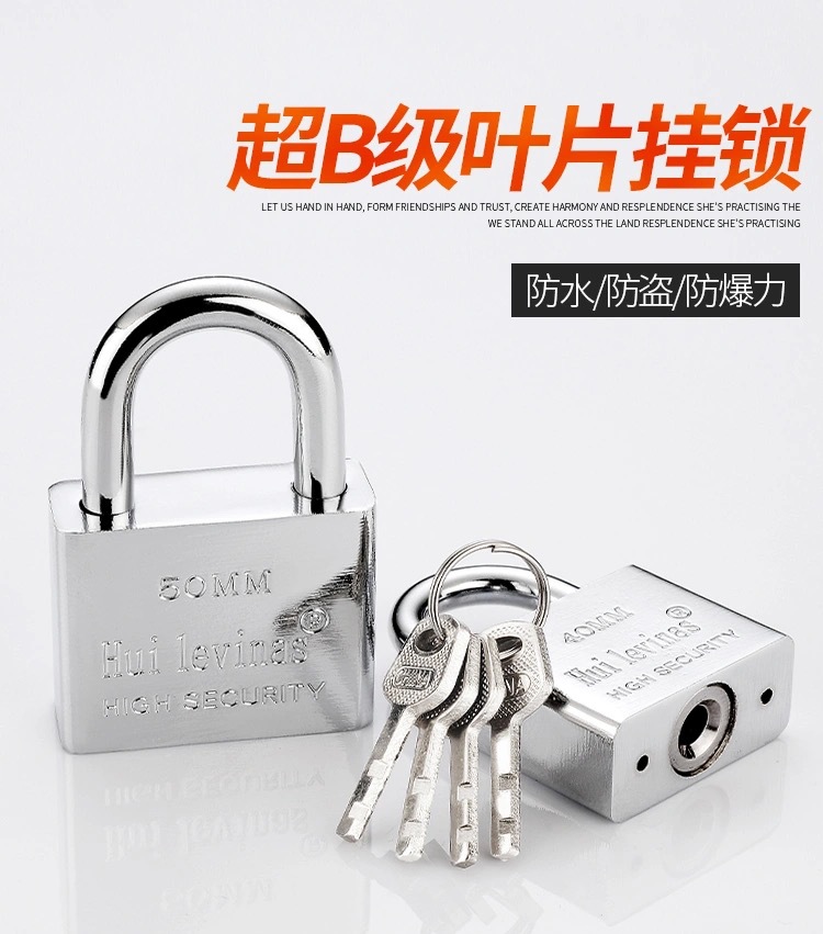 合金钢挂锁防水防锈家用户外通开行李箱长梁小挂锁小号锁具锁头详情1