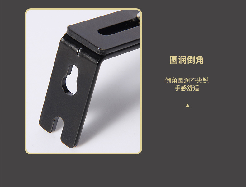 跨境货源罗马杆支架可调式支架挂钩窗帘配件底座批发窗帘杆支架详情13