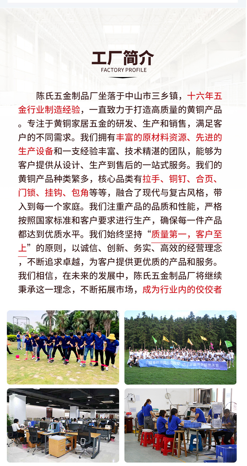 中式窗扣黄铜小鸟搭扣仿古明装纯铜插销锁防盗复古窗户自动门扣锁详情16