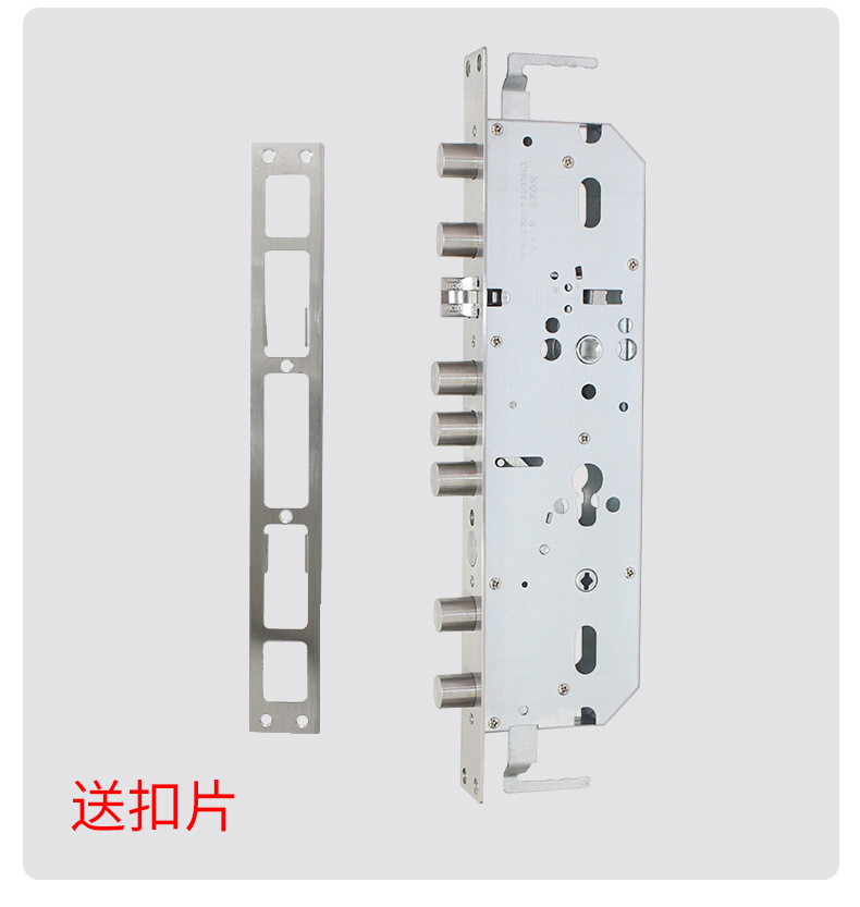 防盗门入户霸王锁体普通机械锁体全钢半钢铜舌开叉舌锁大门锁详情7