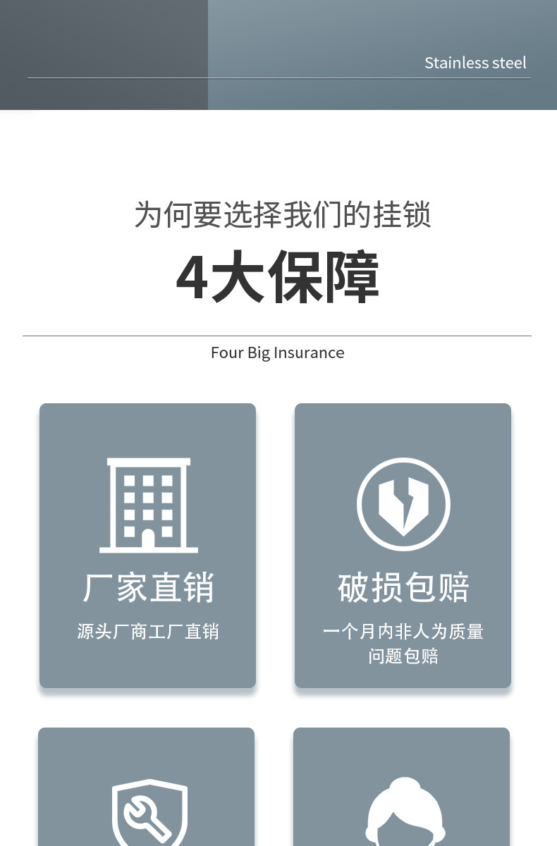 挂锁厂家直供套壳矩形锁全铜芯电脑钥匙大门锁柜锁仓库锁防水防盗详情2