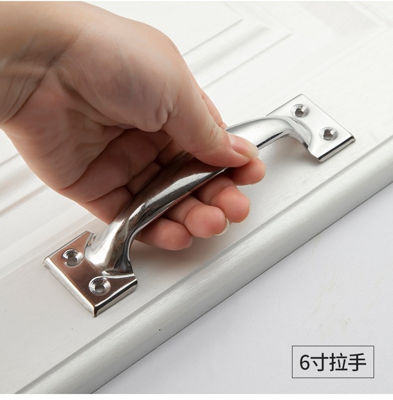 不锈钢拉手柜门加厚老式拉手轻奢衣柜木门窗户把手花型弓形拉手详情12