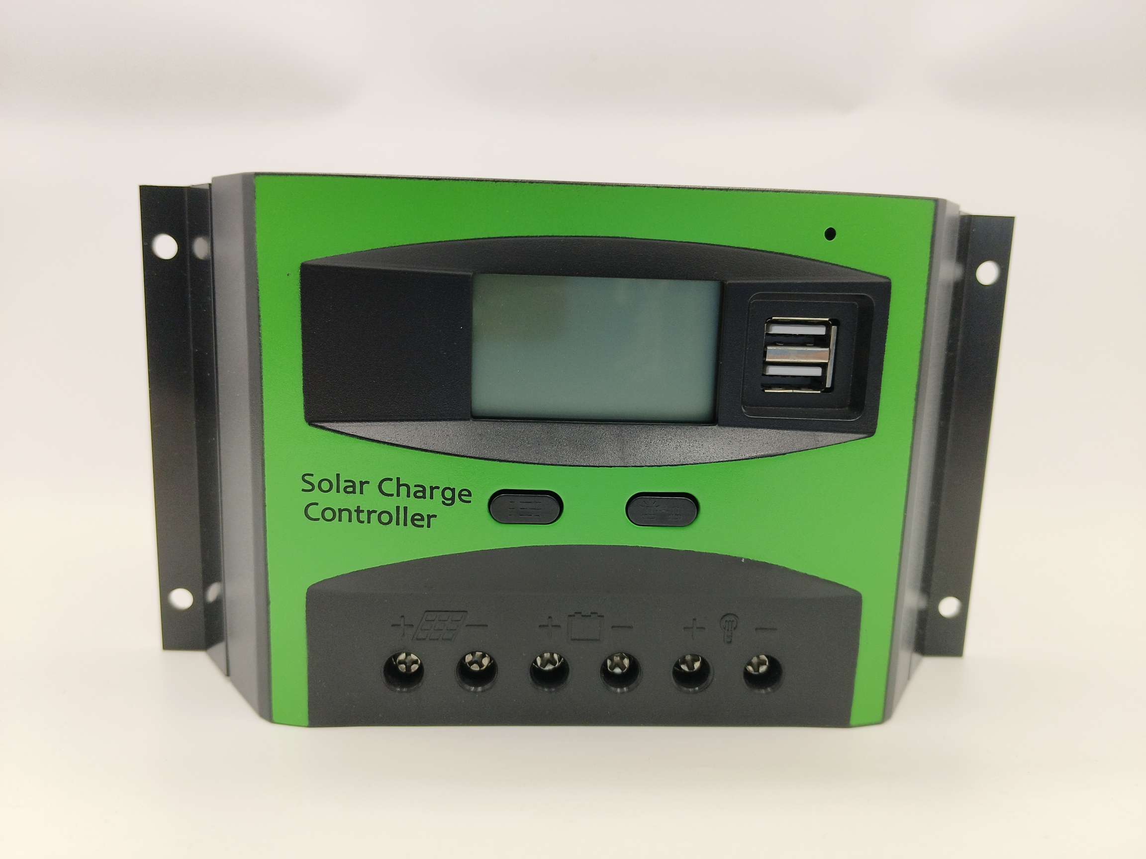 太阳能控制器PWM 12v/24v 12V24V太阳能充放电控制器双USB液晶太阳 高性价比多功能家用户外控制器稳定供电详情2
