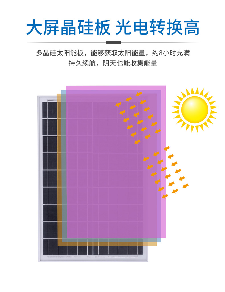 太阳能路灯家用户外防水庭院灯市政工程道路照明灯高亮太阳能灯厂详情8
