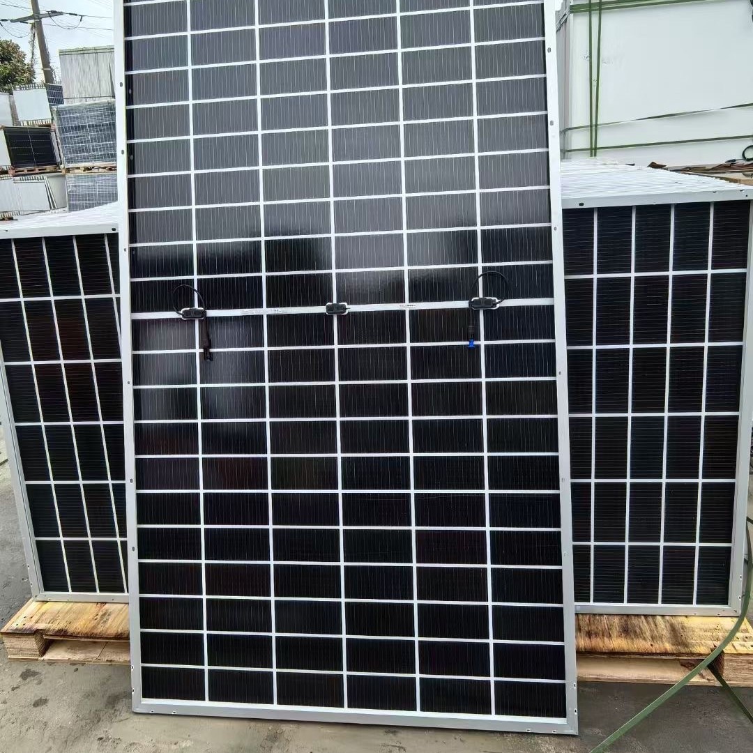 现货全新710w双玻双面太阳能板光伏板尺寸2384-1303-35家用发电详情2