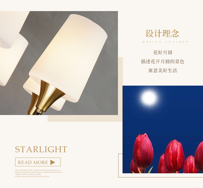 木林森春季新品J-S花好月圆系列新中式6头吊灯详情2