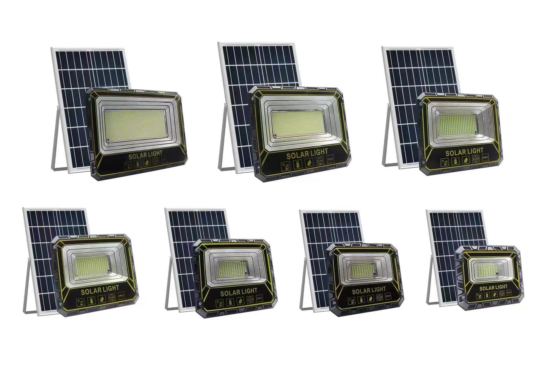 LED太阳能投光灯钢铁侠系列ABS塑料外壳40瓦60瓦100瓦200瓦300瓦500瓦1000瓦详情1