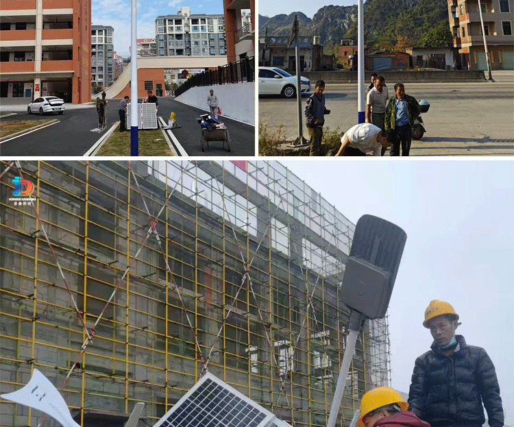 新农村太阳能5米6米路灯超亮大功率通宵亮灯家用市政100W LED路灯详情8