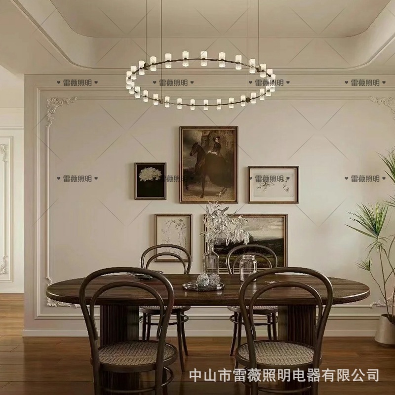 现代新中式餐厅大吊灯会所餐饮饭店包厢酒店包房吊灯中西餐厅吊灯详情5