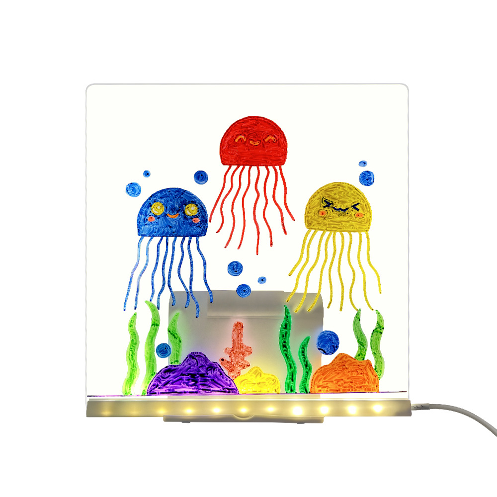 LED氛围小夜灯插电式ins风简约房间桌面摆件绘画互动小礼品详情9