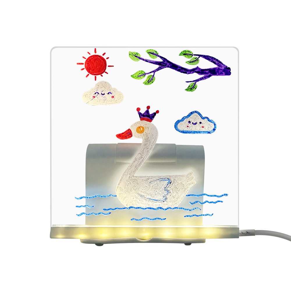 LED氛围小夜灯插电式ins风简约房间桌面摆件绘画互动小礼品详情8