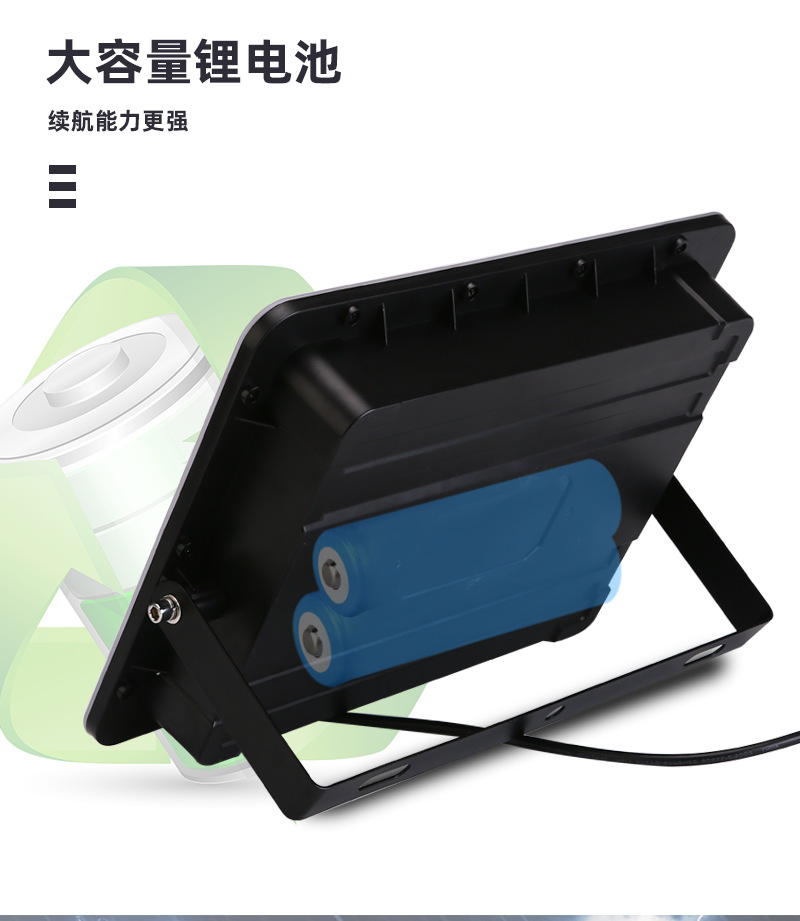 塑料款高亮泛光灯强光超亮LED投光灯防水室外投射球场户外照明灯详情7