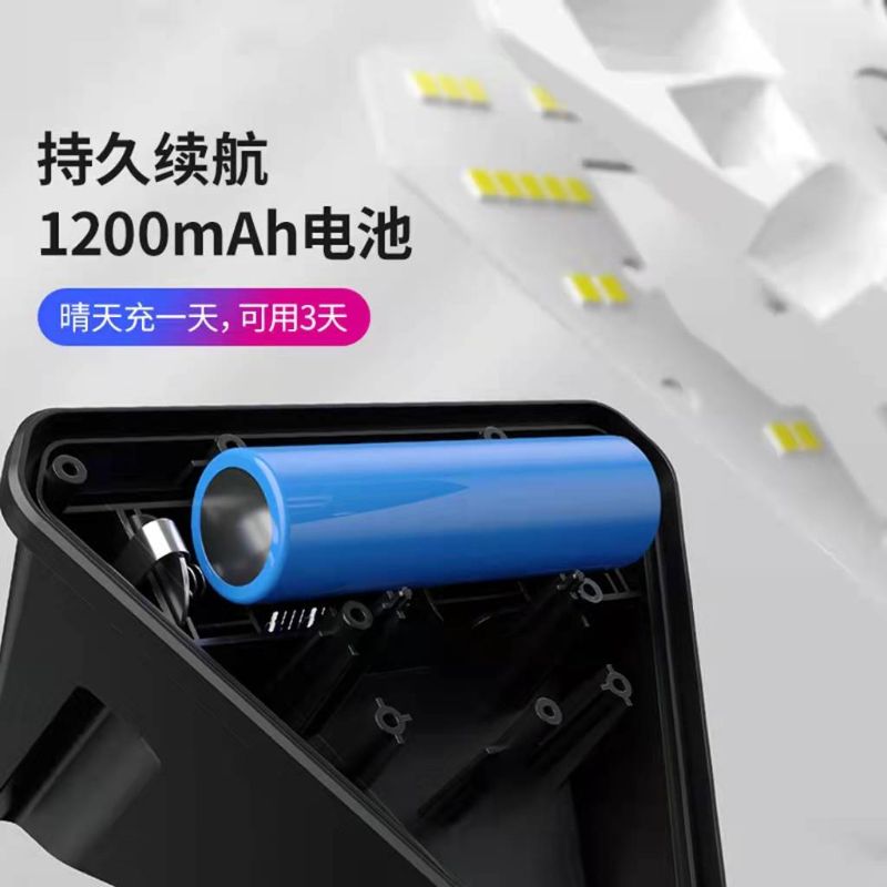 68LED太阳能人体感应壁灯智能光控户外投光灯家用庭院灯三角灯 详情2