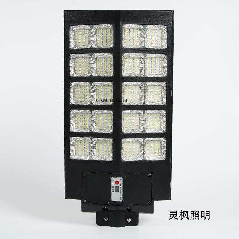 LED太阳能路灯头一体奔驰款人体感应光感太阳能灯一体路灯户外防水庭院灯人体智能感应路灯头户外照明家用超亮新农村建设市政道详情6