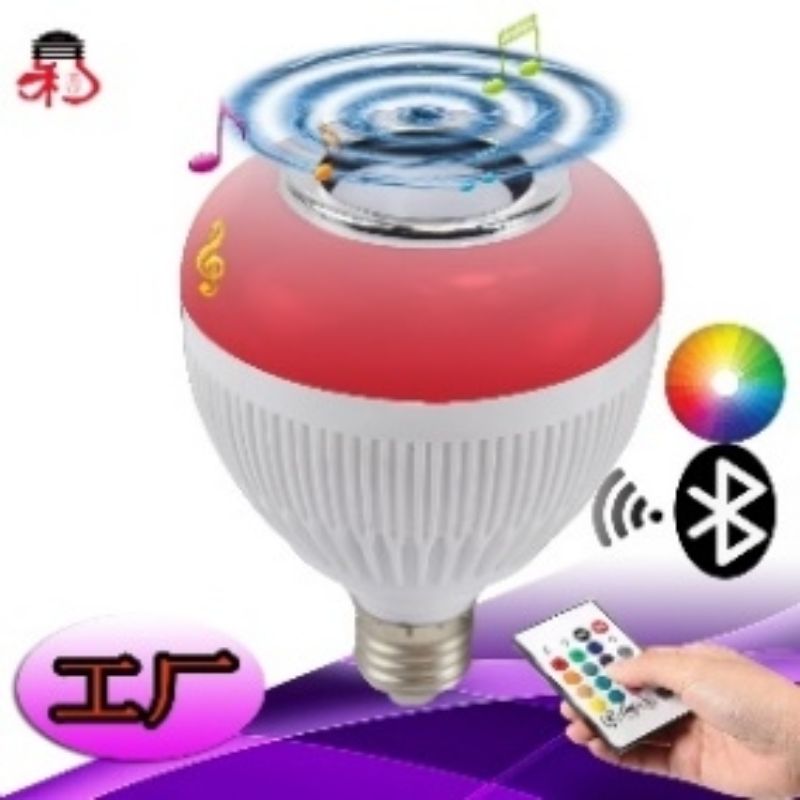 LED蓝牙音乐球泡灯智能七彩遥控蓝牙音响E27闪光舞台灯APP氛围灯详情1