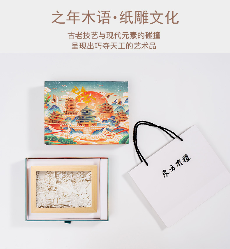 景区文创纸雕灯青岛栈桥上海北京故宫杭州旅游纪念品活动伴手礼物详情1