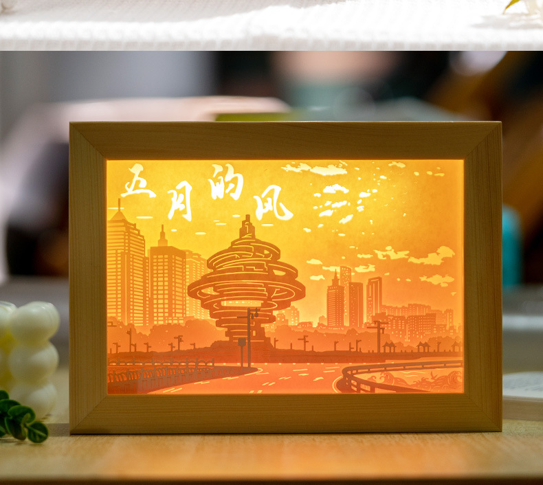 景区文创纸雕灯青岛栈桥上海北京故宫杭州旅游纪念品活动伴手礼物详情5