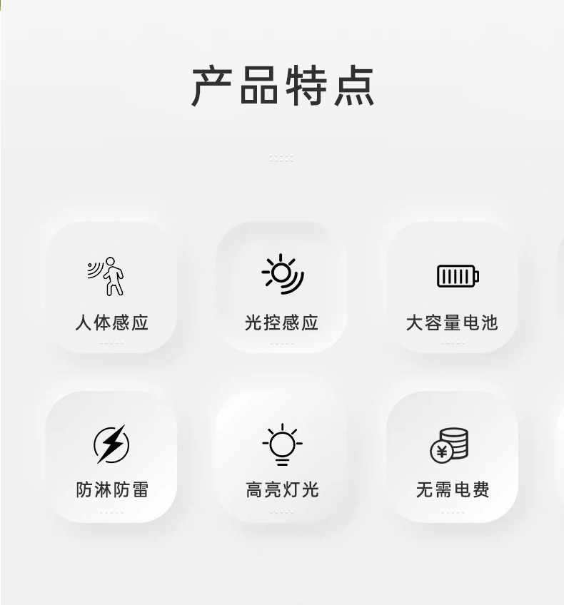厂家供应太阳能人体感应壁灯 钻石造型感应太阳能灯YU-1008太阳能板庭院灯Lighter灯具灯饰详情2