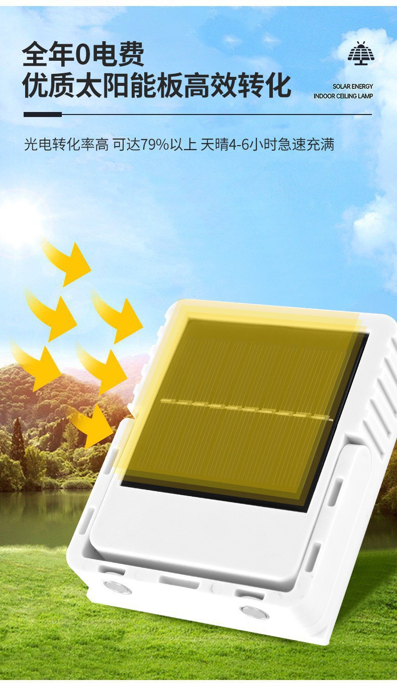 led太阳能充电灯户外太阳能投光灯超亮应急灯防水手提磁吸露营灯详情7