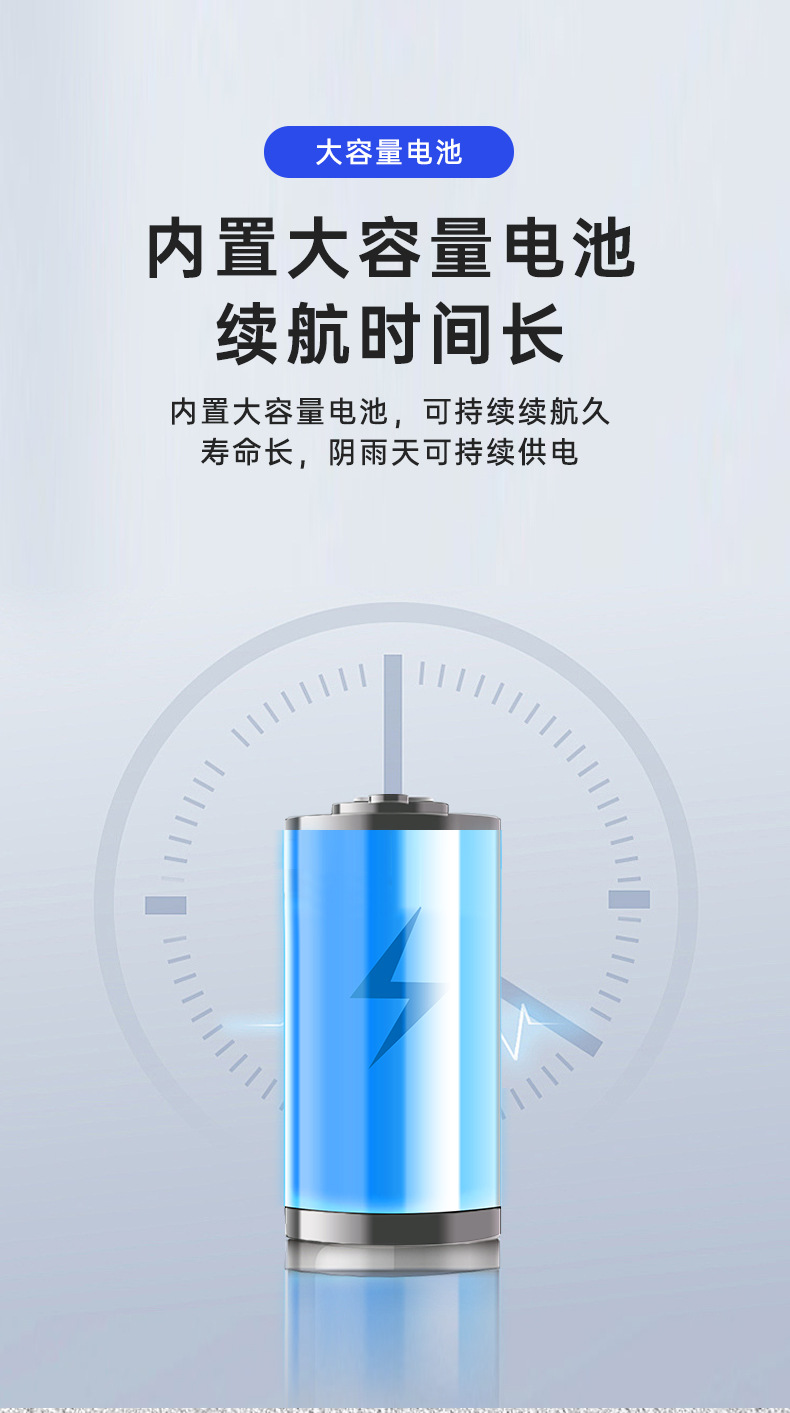 分体式太阳能壁灯智能人体感应壁灯远程遥控自动充电太能能灯太阳能板庭院灯暖光详情12