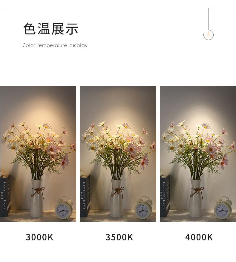 万仕通电镀银色明装射灯中古风360可调角度洗墙照画不锈钢led壁灯详情15
