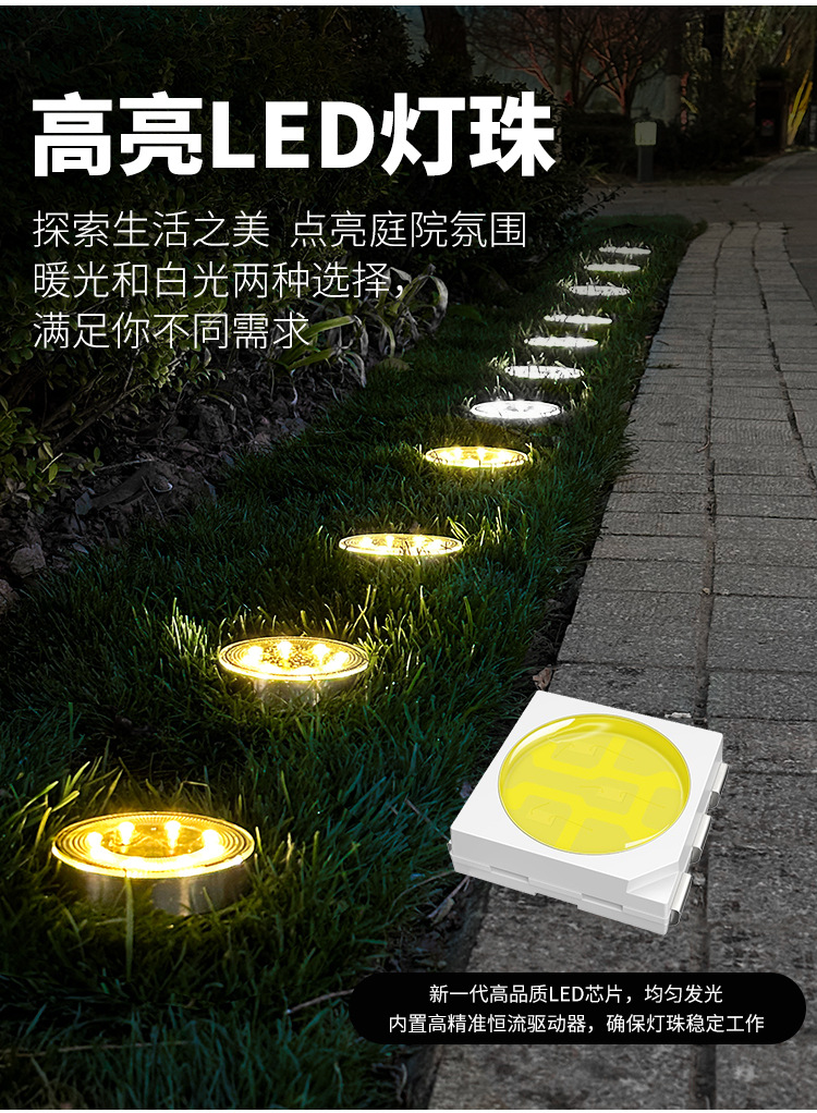 太阳能灯户外防水台阶花园田园草坪灯太阳能地埋灯太阳能庭院灯详情6