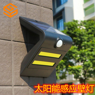 5W大功率COB太阳能壁灯 新农村家用户外庭院一体化自动感应小路灯详情14