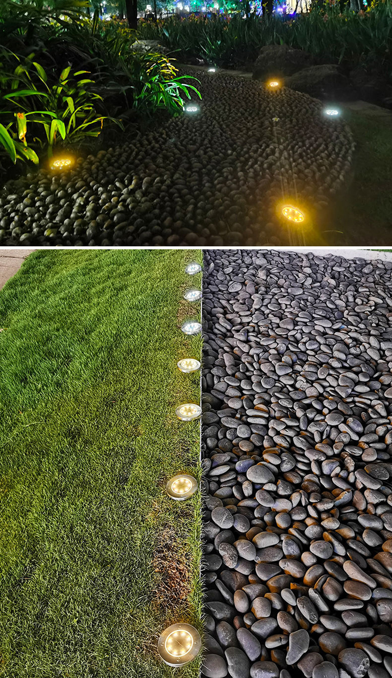 太阳能8LED地埋灯户外庭院灯草坪灯感应式地插灯智能光控地埋灯插地灯埋地景观灯详情18