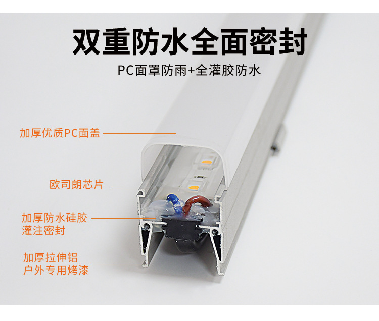 led线条灯户外防水七彩护栏管室外DC24V跑马外控RGBW512轮廓灯详情2