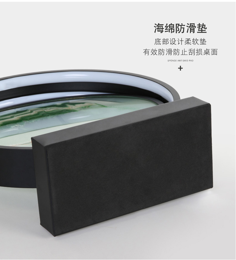 国潮床头灯流沙画台灯新款台灯超亮夜灯卧室灯中国风装饰玻璃沙漏台灯详情21