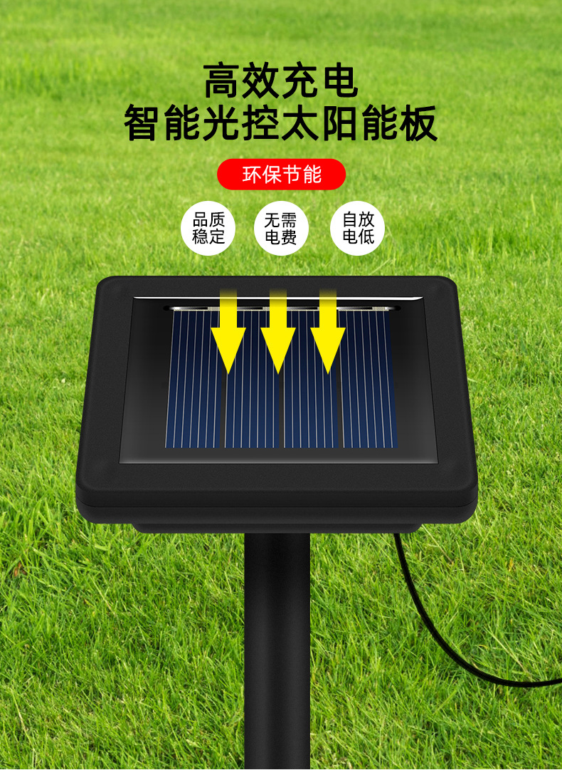 跨境新品太阳能蘑菇灯花园景观草坪蘑菇地插灯户外庭院太阳能灯详情6