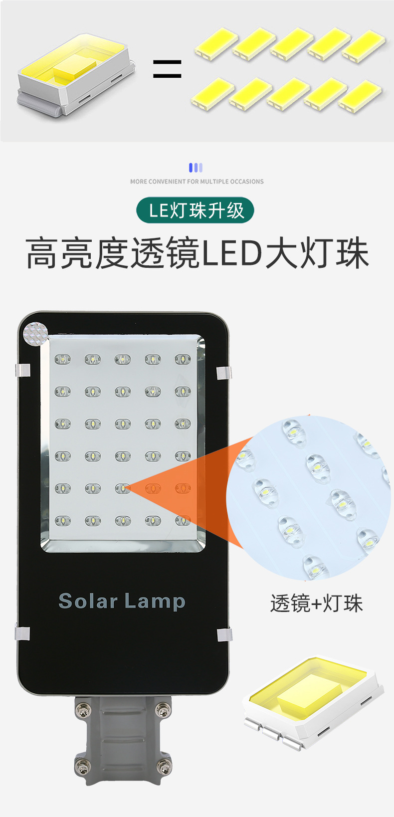 新农村户外工程太阳能路灯生产厂家市政道路照明6米led太阳能路灯详情6