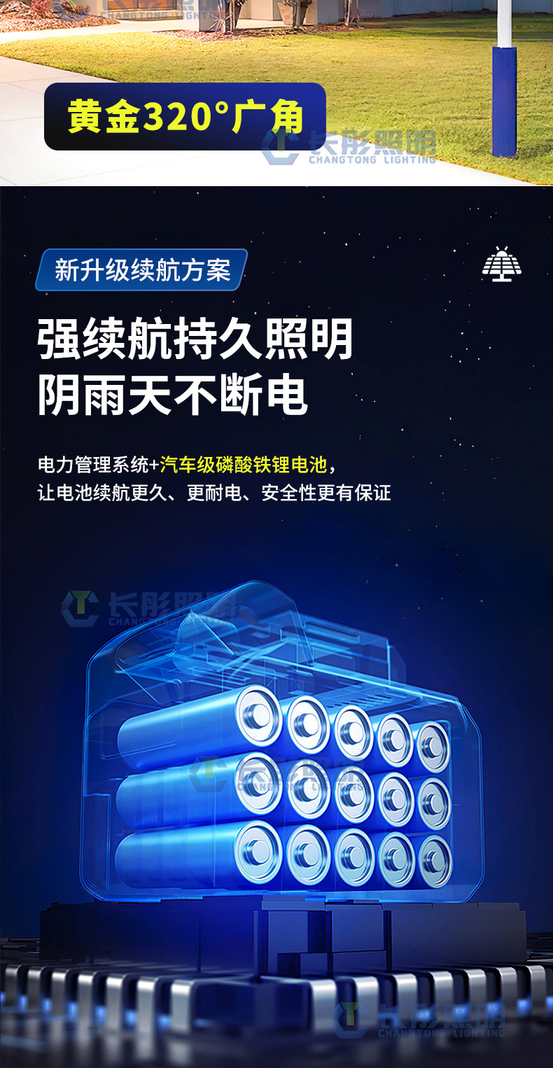 新款超亮一体化照明灯家用智能感应庭院灯跨境户外防水太阳能路灯详情8