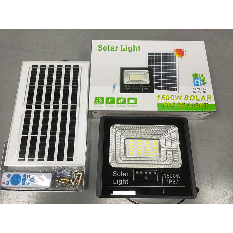 2025新款跨境大功率光控摆摊户外太阳能投光灯LED照明太阳能灯详情16