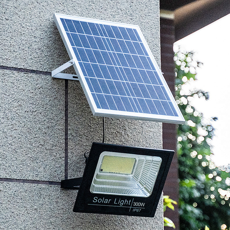 2025新款跨境大功率光控摆摊户外太阳能投光灯LED照明太阳能灯详情19
