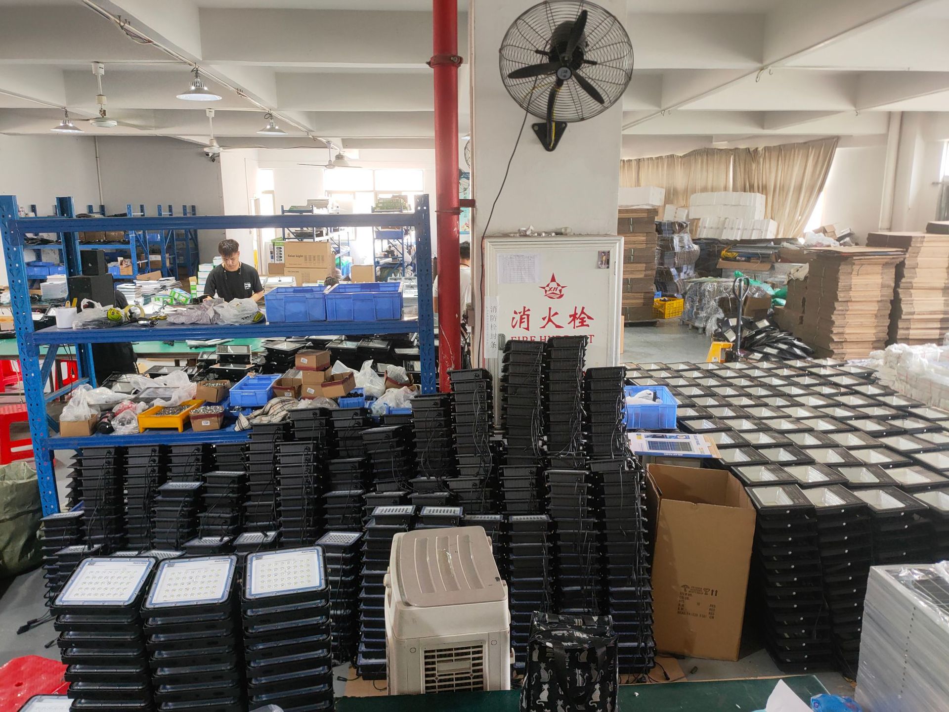 2025新款跨境大功率光控摆摊户外太阳能投光灯LED照明太阳能灯详情8